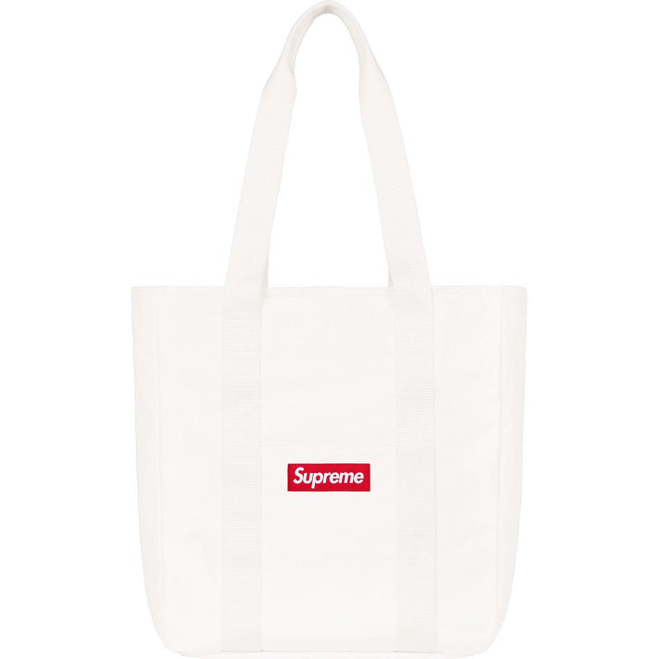 White Supreme Canvas Tote Bags | Supreme 463OR